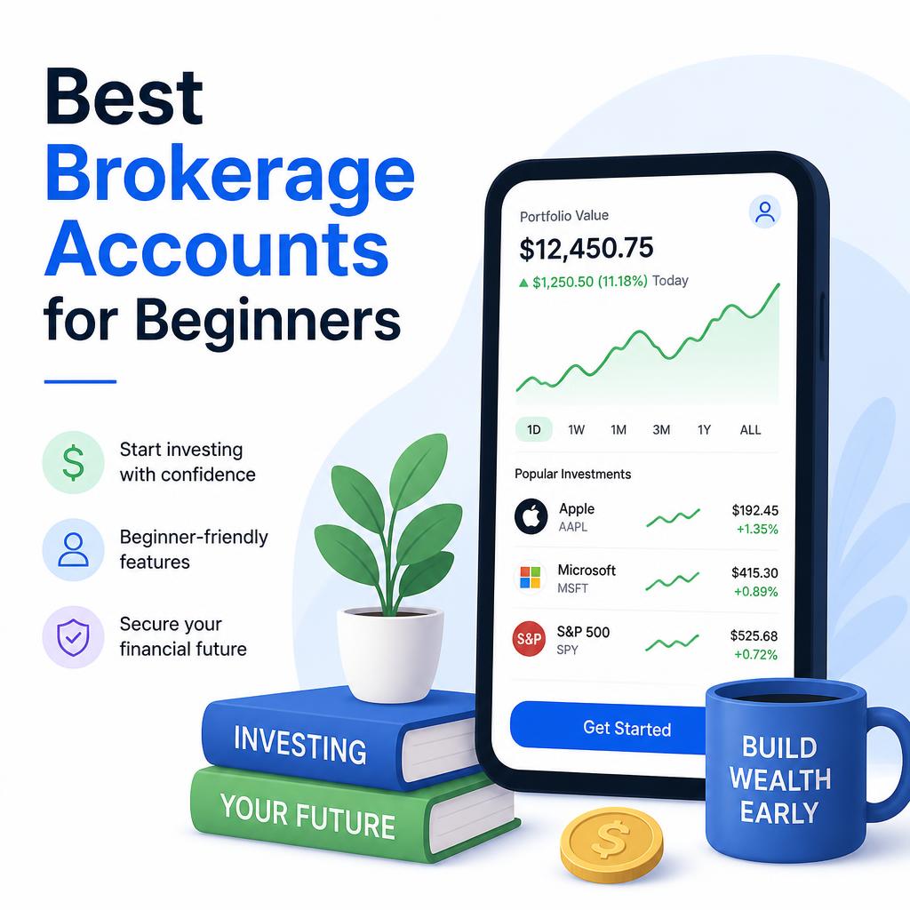 Best Brokerage Accounts for Beginners Best Brokerage Accounts for Beginners — Featured Image