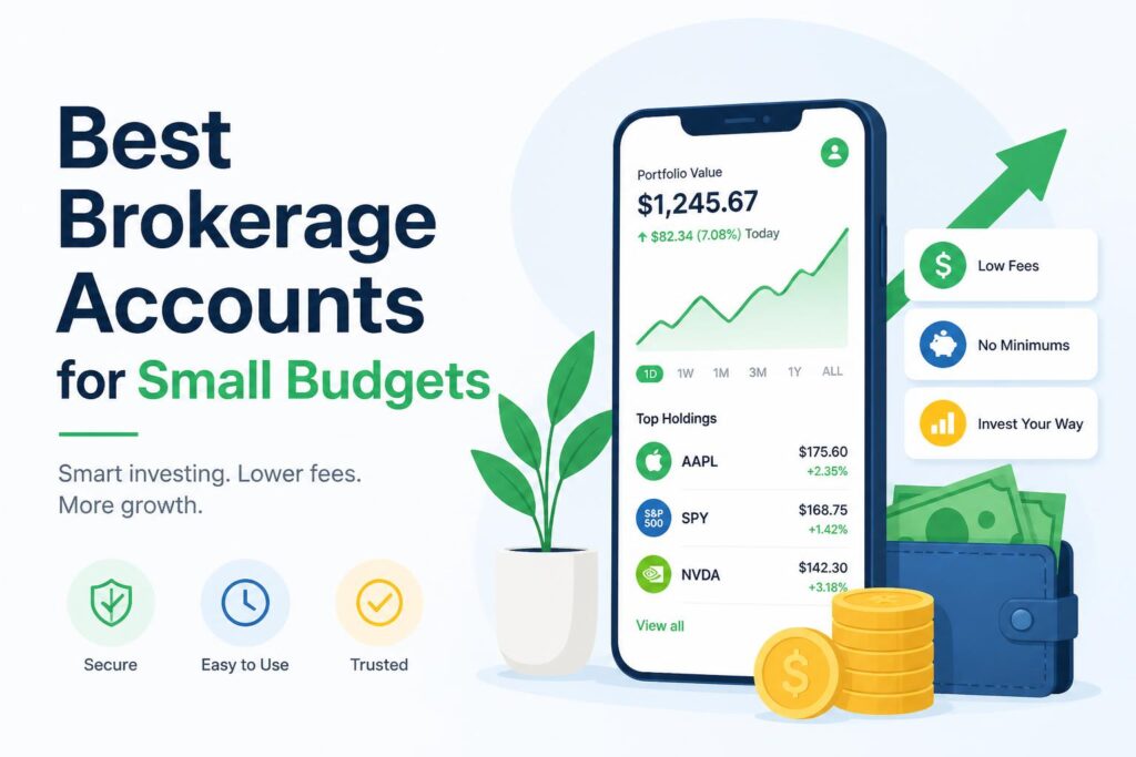 Best Brokerage Accounts for Small Budgets Best Brokerage Accounts for Small Budgets — Featured Image