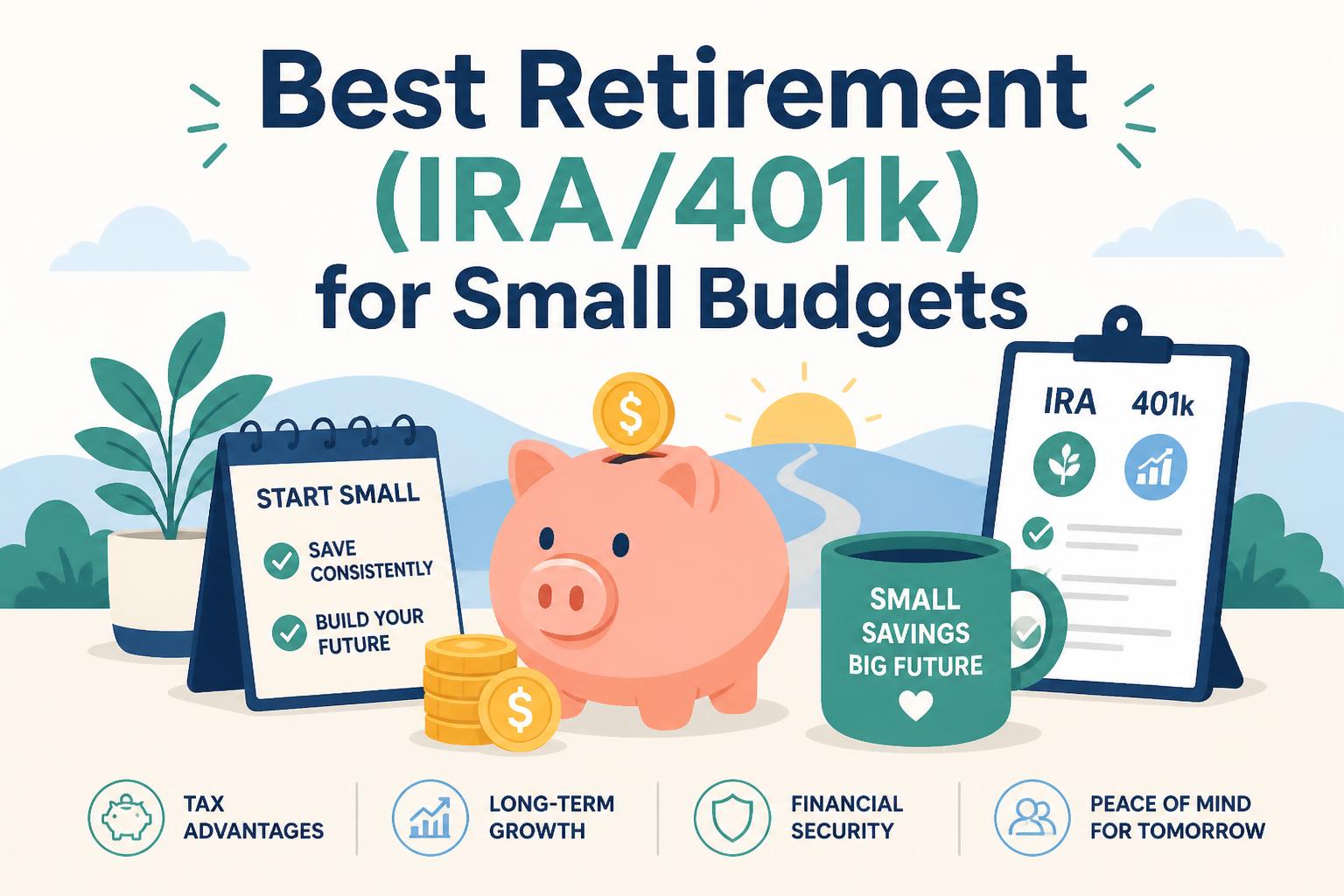 Best Retirement (IRA/401k) for Small Budgets Featured Image