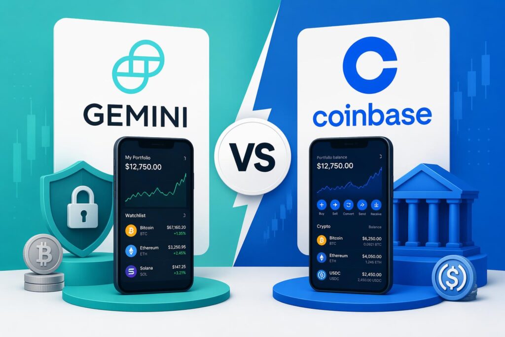 Gemini vs Coinbase — Featured Image