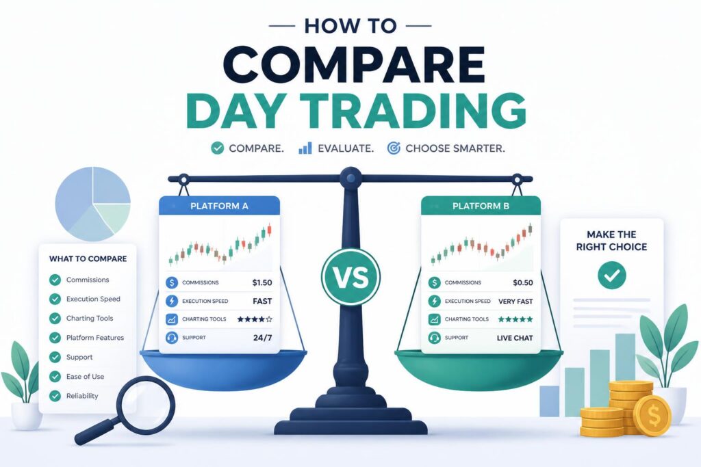 How to Compare Day Trading — Featured Image