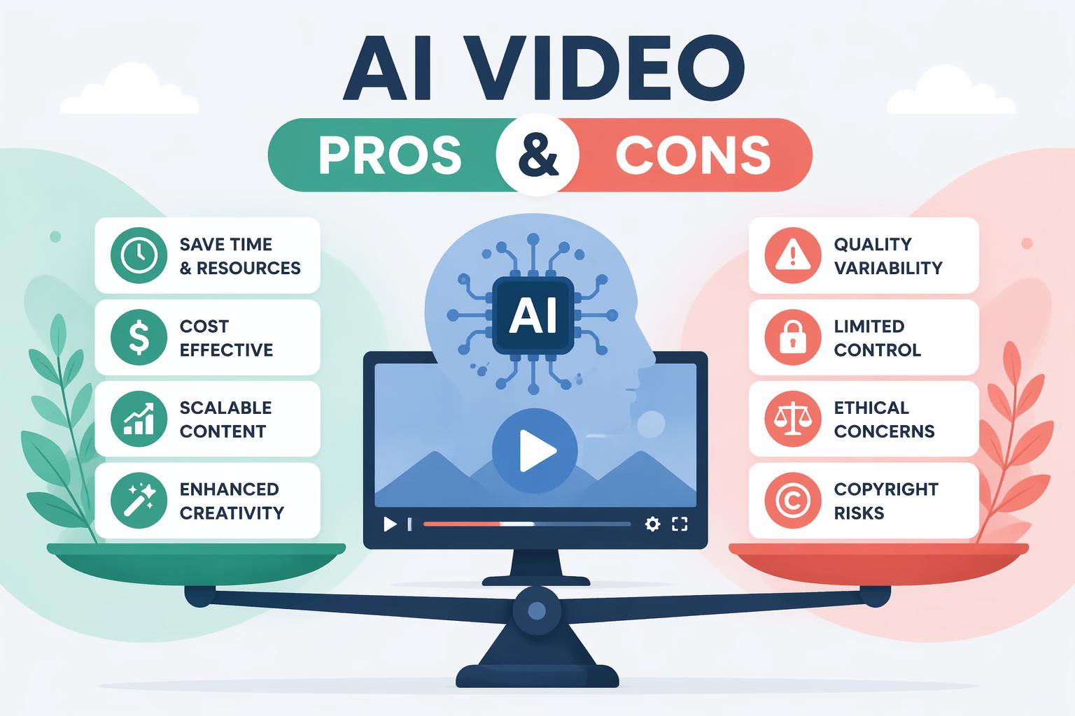 AI Video Pros and Cons Featured Image